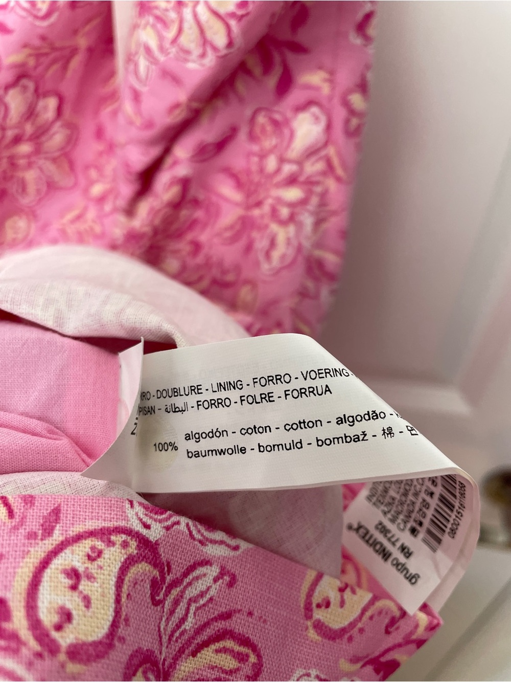 Zara size XL linen blend Pink Floral Slip summer Dress - Picture 9 of 10